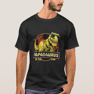 T-shirt Papasaurus T Rex Papa Saurus Dinosaur Grand-père D