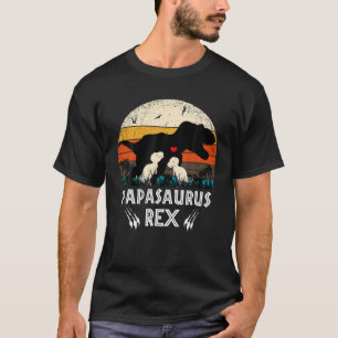 T-shirt Papasaurus T-Rex Papa Saurus Dinosaur Hommes Papa