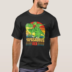 T-shirt Papasaurus T Rex Papa Saurus Dinosaure Hommes Papa