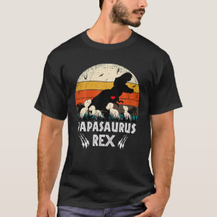 T-shirt Papasaurus TRex Papa Saurus Dinosaur Fête des Pè