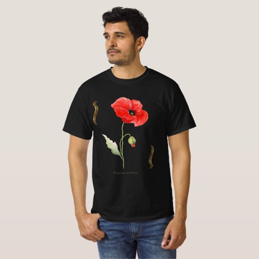 T-shirt Papaver rhoeas (Devant entier)
