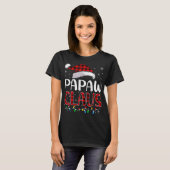 T-shirt Papaw Claus Christmas Lights Matching Family Xmas (Devant entier)