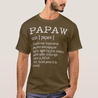 T-shirt Papaw Définition Grand-père Fête des pères Cadeaux