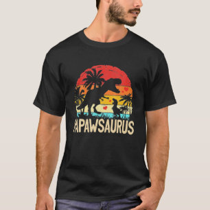 T-shirt Papaw Dinosaur Amusant Kid Grandpa Saurus 2022 Cad