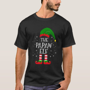 T-shirt Papaw Elf Correspondant Famille Noël fête Paja