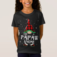 Papaw Gnome Buffalo Plaid Matching Family Christma