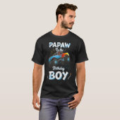 T-shirt Papaw Of Anniversaire Garçon Monster Camion Annive (Devant entier)