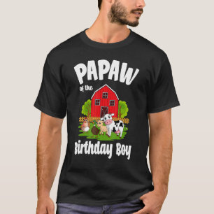 T-shirt Papaw Of The Birthday Boy Animal Anniversaire Part