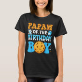 T-shirt Papaw Of The Birthday Boy Milk And Cookies 1st Bir (Devant)