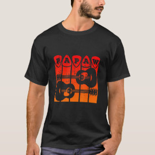 T-shirt Papaw Onglet de guitare Guitar Player Grandpa Retr