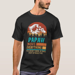T-shirt Papaw Sait Tout Le Premier Bump Papa
