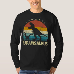 T-shirt Papaw Saurus Rex Dinosaur Fête des pères Pour Papa