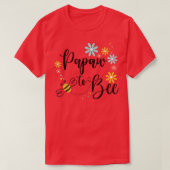 T-shirt Papaw To Bee, Jolie Faire-part De Grossesse Pour P (Design devant)