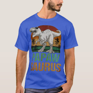 T-shirt Papawsaurus T Rex Dinosaur Papaw Saurus Vintage