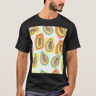 T-shirt Papaya à main : Motif Vintage créatif