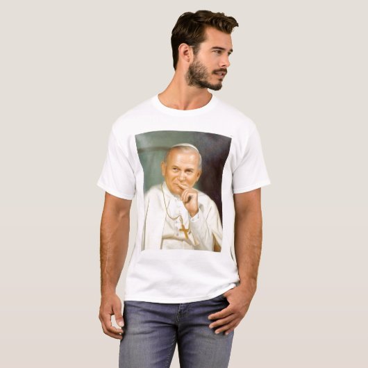 T-shirt Pape Jean Paul II d (Devant entier)