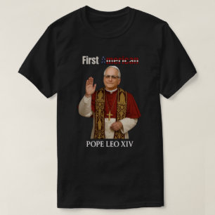 T-shirt Pape Léon XIV : Premier pape américain   Religieux
