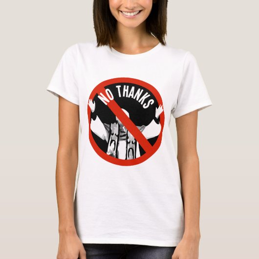 T-shirt Pape No Thanks (Devant)