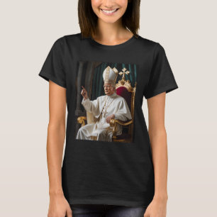 T-shirt Pape Trump Drôle Trump Vatican Chrétien Rétro Chu