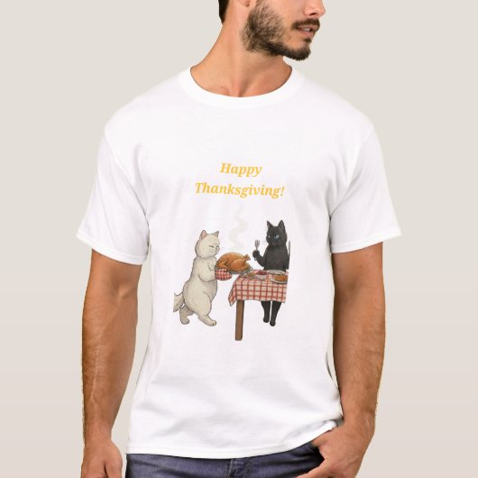 T-shirt Paper&pukku happy Thanksgiving! (Devant)