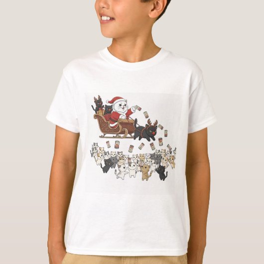 T-shirt Paper&Pukku Merry Christmas! (Devant)