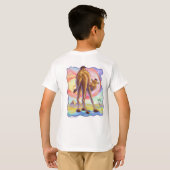T-shirt Papeterie en chameau (Dos entier)