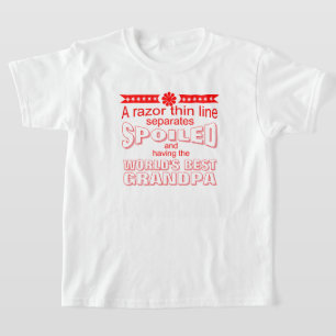 T-shirt papêtre le plus gâté du monde drôle