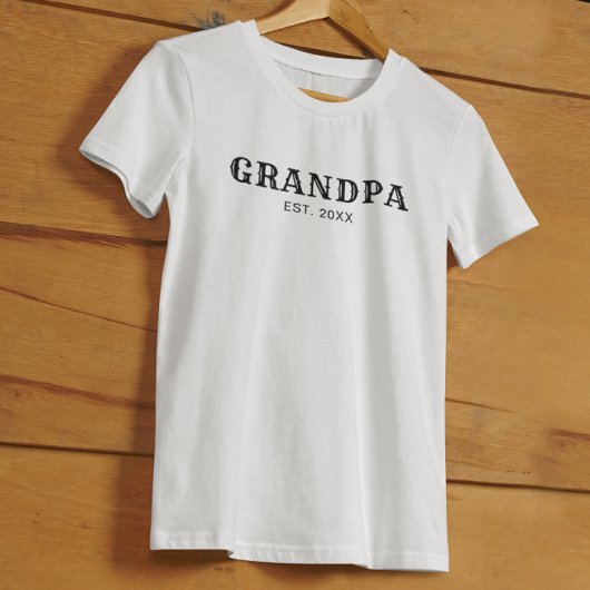 T-shirt Papi a créé une typographie noire audacieuse