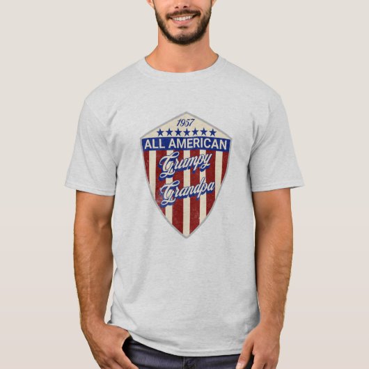 T-shirt Papi amer tout grumpy (Devant)