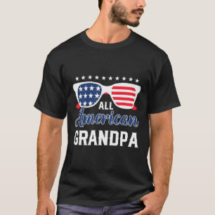 T-shirt Papi américain lunettes de soleil pour hommes 4 ju