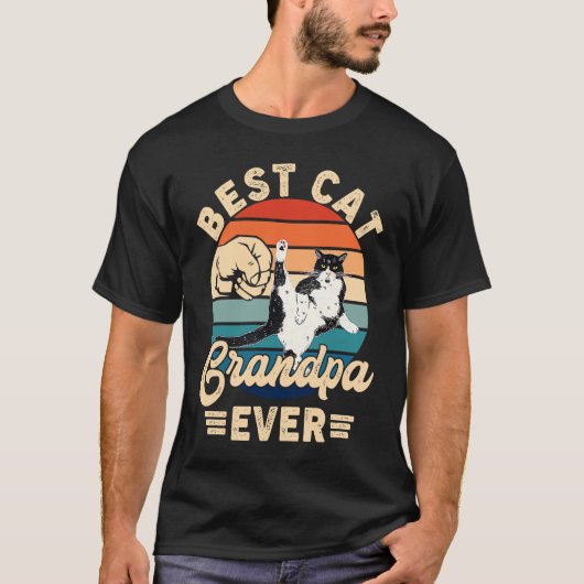 T-shirt Papi Chat   Meilleur Papi Chat Ever Paw Coup de Po (Devant)