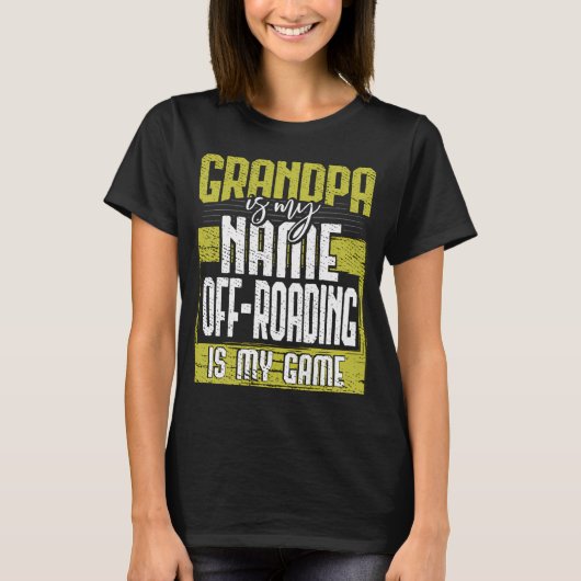 T-shirt Papi Cool est mon nom Tout-terrain est mon jeu Gra (Devant)