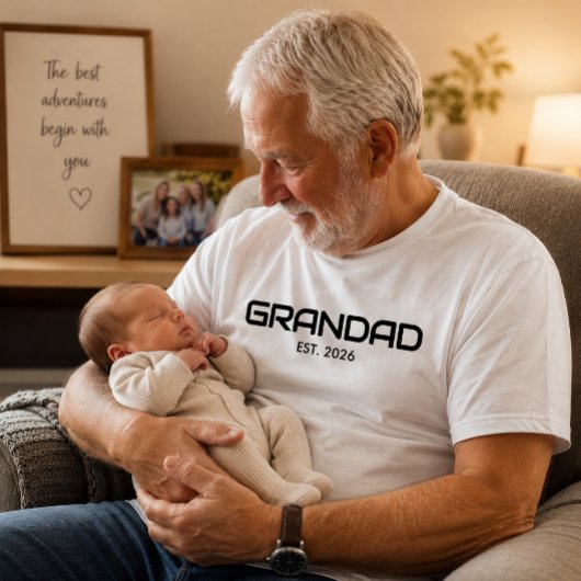 T-shirt Papi Créé Nouveau Cadeau pour Papi