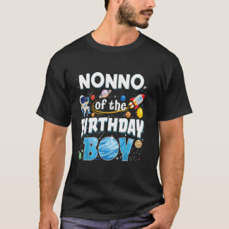 T-shirt Papi de l'astronaute garçon de la famille qui fête