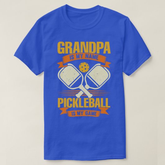 T-shirt Papi est mon nom Pickleball est mon jeu (Design devant)