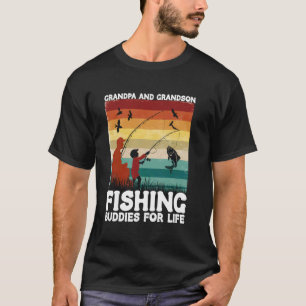 T-shirt Papi et petit-fils compagnons de pêche pour la vie