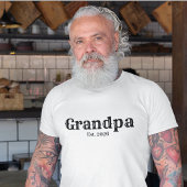 T-shirt Papi établi année coutume