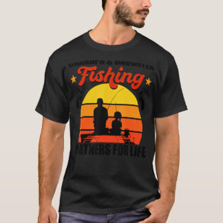 T-shirt Papi Fille Partenaire de Pêche Pour la Vie Rétro V