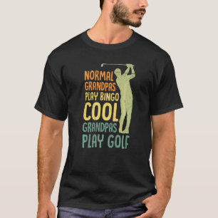 T-shirt Papi golfeur grand-père golfeur grand-père golfeur