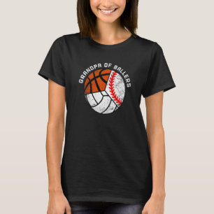T-shirt Papi Homme des Basketteurs Baseball Volleyball Ba