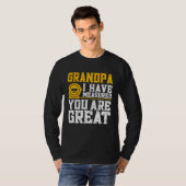 T-shirt Papi je t'ai mesuré tu es grand   Papi (Devant entier)
