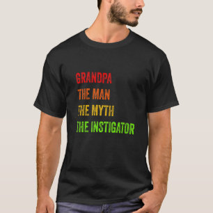 T-shirt Papi L'homme La Légende L'instigateur Fête des pè