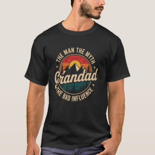 T-shirt Papi l'homme le mythe l'influence drôle grand-père