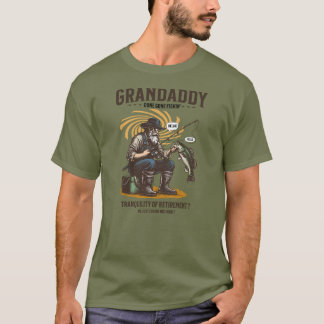 T-shirt Papi parti pêcher – Pêche à la retraite drôle