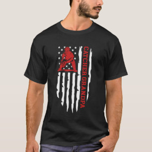 T-shirt Papi receveur de baseball d'un receveur de basebal