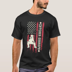 T-shirt Papi receveur de baseball d'un receveur de basebal