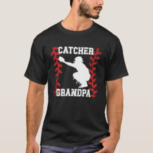 T-shirt Papi receveur de baseball Papi receveur de grand-p