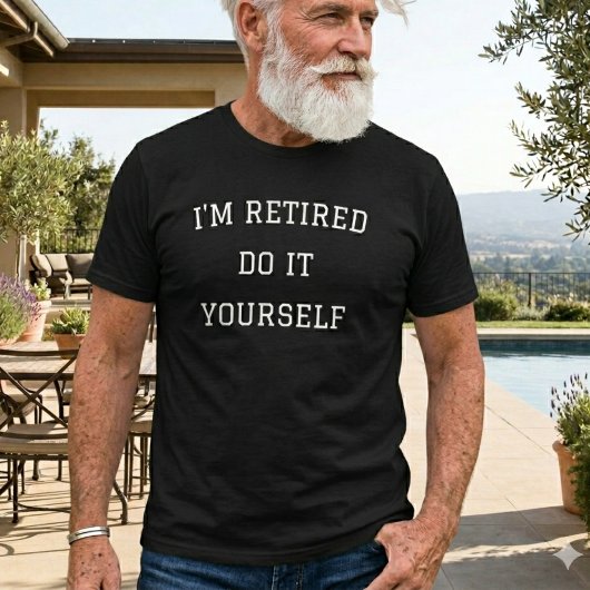 T-shirt Papi retraite simple drôle