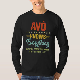 T-shirt Papi sait tout Blague de grand-père portugais