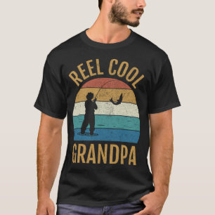 T-shirt Papi super cool - Grand-père pêcheur vintage